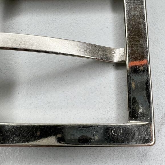 Silver Tone Simple Basic Belt Buckle - Picture 9 of 10